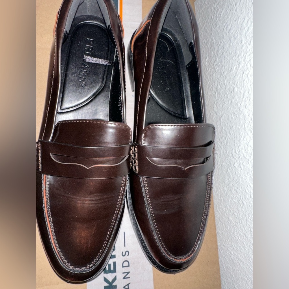 Womens Brown Leather Loafers Primark